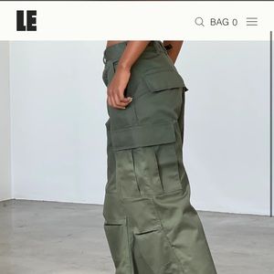 Local European green cargo pants